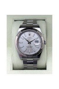 Rolex DateJust Oyster Perpetual 41mm Steel with 18k Gold Fluted Bezel Ref.116334 Watch
